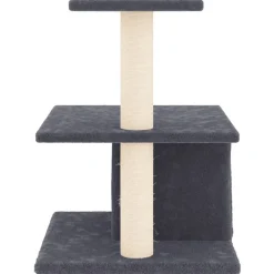 MAISON EXCLUSIVE - Arbre à chat avec griffoirs en sisal gris foncé 48 cm
