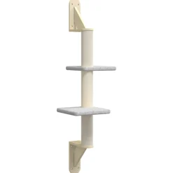 MAISON EXCLUSIVE - Arbre à chat mural avec griffoir gris clair 108 cm