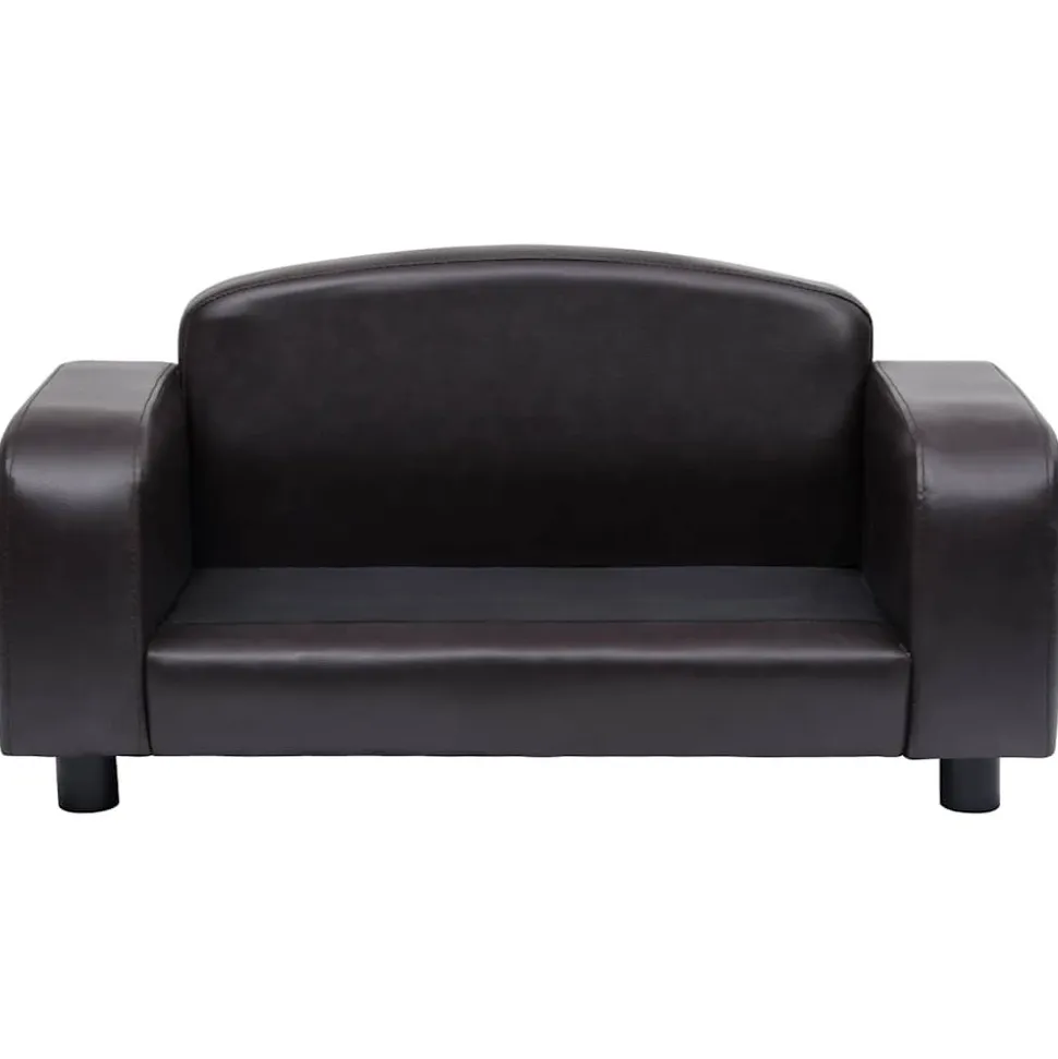MAISON EXCLUSIVE - Canapé pour chien marron 80x50x40 cm similicuir