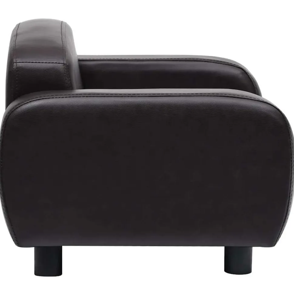MAISON EXCLUSIVE - Canapé pour chien marron 80x50x40 cm similicuir