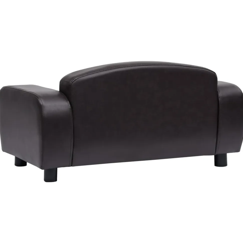 MAISON EXCLUSIVE - Canapé pour chien marron 80x50x40 cm similicuir