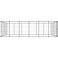 MAISON EXCLUSIVE - Chenil d'extérieur pour chiens acier 36,3 m²