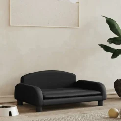 MAISON EXCLUSIVE - Lit pour chien noir 70x45x30 cm similicuir