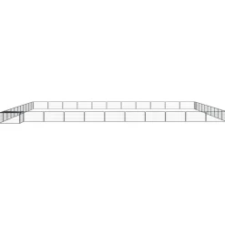 MAISON EXCLUSIVE - Parc pour chien 44panneaux noir 100x50cm acier enduit de poudre