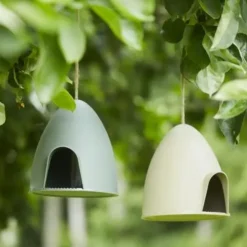 Mangeoire pour oiseau sauvage beige