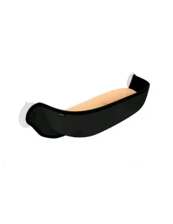 NAYECO - Panier chat avec ventouses pour fenêtre couleur noir 65x18x25cm nayeco
