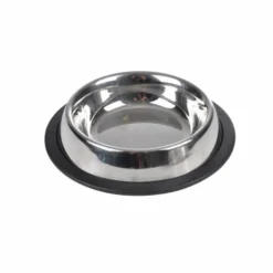 PARIS PRIX - Gamelle pour chien & chat "antidérapante" 24cm argent