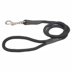 PARIS PRIX - Laisse ronde pour chien "essentiel" 100cm noir