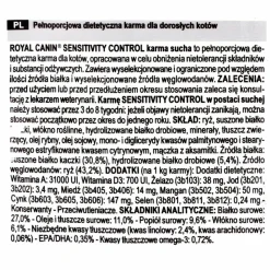 ROYAL CANIN - Aliments pour chat royal canin sensitivity control canard riz 1,5 kg