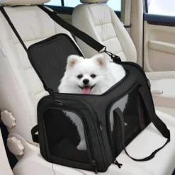 Sac à dos de chat portable et pliable pour sorties noir l downypaws