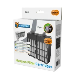 SUPERFISH - Cartouche filtrante Dual-action Hang on filter cartridges 2 pcs
