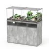 TERRATLANTIS - Terrarium et Meuble avec portes Béton L.118xP.45xH.45cm