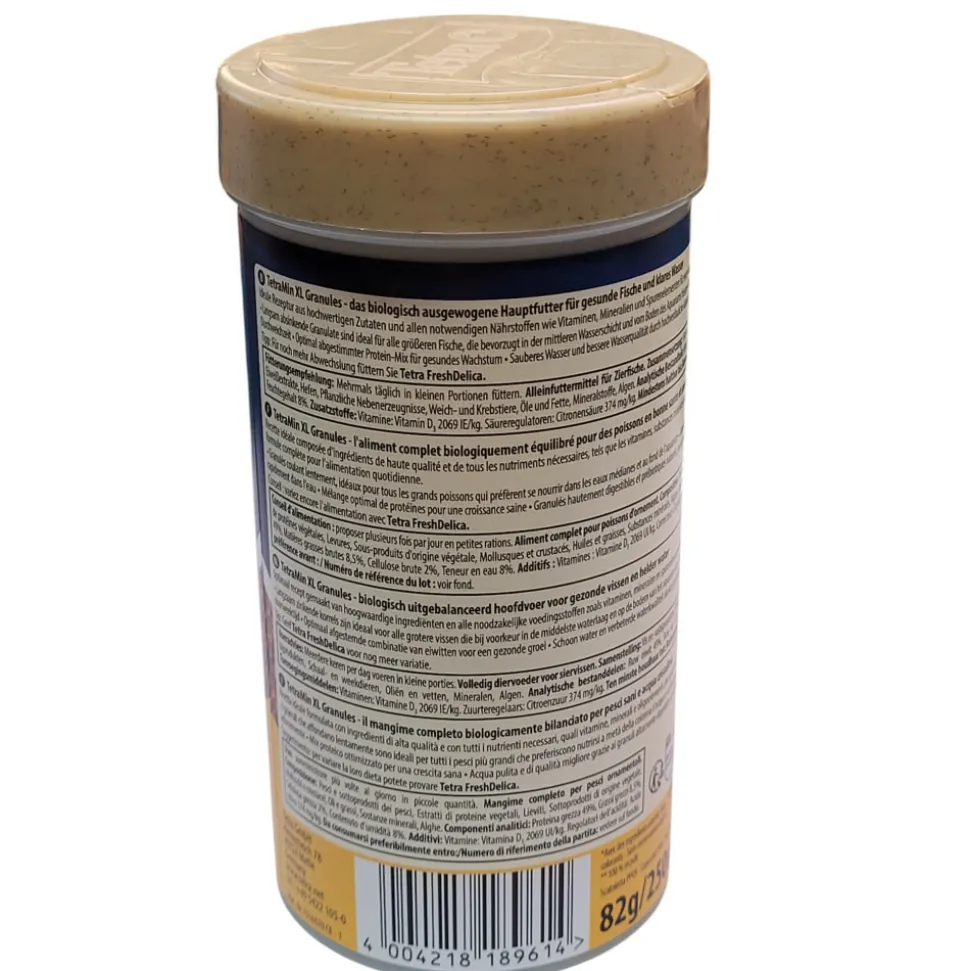 TETRA - Min xl granules alimentation pour poissons d'ornement 82g/250ml