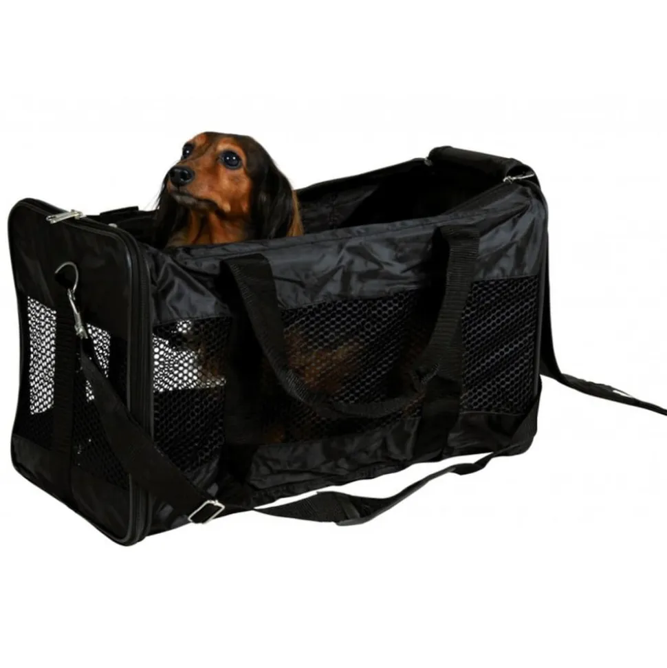 TRIXIE - Cage de transport pour chiens ryan polyester 54x30x30 cm noir