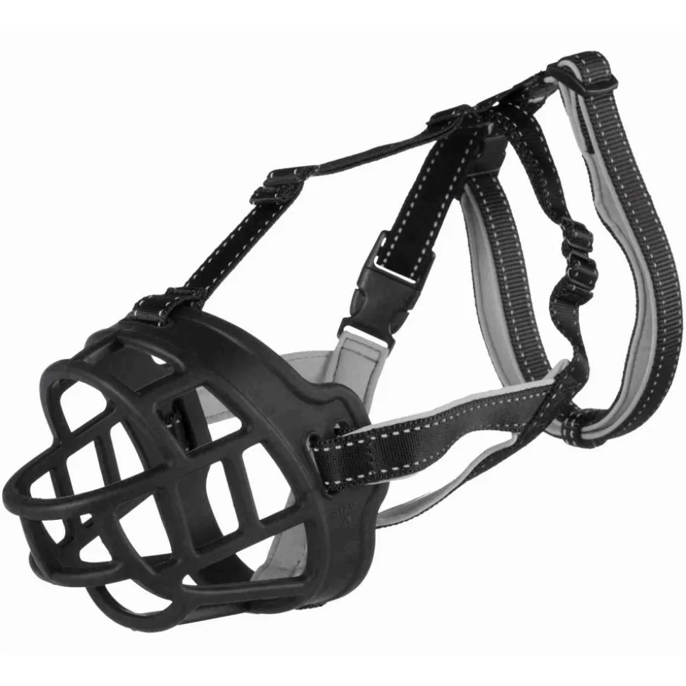 TRIXIE - Muselière muzzle flex, en silicone. Taille: m. Pour chien type border colli