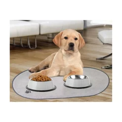 VENTEO - Tapis microfibre chiens et chats - tapis de nourriture anti-dérapant