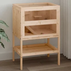 VIDAXL - Cage à hamster 55x40x80 cm bois massif de sapin