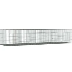 VIDAXL - Cage à lapin 5 panneaux 273x79x54 cm fer galvanisé