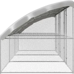 VIDAXL - Cage à poules argent 600 x 200 x 198.5 cm acier galvanisé