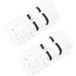 VIDAXL - Filets à foin 2 pcs rond blanc 75x75 cm pp