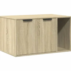 VIDAXL - Meuble de bac à litière pour chat chêne sonoma bois ingénierie