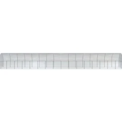 VIDAXL - Poulailler d extérieur 3x16x2 m acier galvanisé