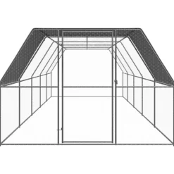 VIDAXL - Poulailler d extérieur 3x10x2 m acier galvanisé