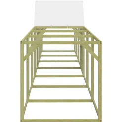 VIDAXL - Poulailler 700x100x150 cm bois de pin massif imprégné