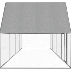 VIDAXL - Poulailler 8 x 2 x 2 m acier galvanisé
