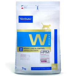 VIRBAC - Croquettes chat veterinary hpm cat w2 weight loss&control - virbac 1,5 kg