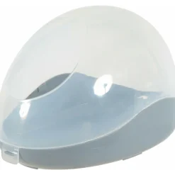 ZOLUX - Maison de toilette pour chinchillas. 19 x 28 x hauteur 19 cm. Couleur grise