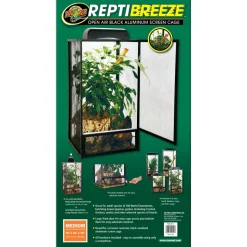ZOOMED - Terrarium grillagé en aluminium Repti Breeze M L.41x P.41x H.76cm