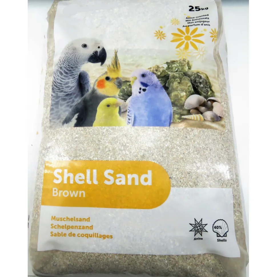 ANIMALLPARADISE - Coquilles d'huîtres brun krusta 25 kg pour oiseaux