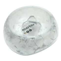 ANIMALLPARADISE - Ecuelle blanche marbré 0.6 litres ø 21 cm pour chat et chien