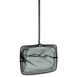 ANIMALLPARADISE - Epuisette filet noir, maille moyenne, 15 cm x 13 x 40 cm, aquarium