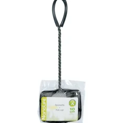 ANIMALLPARADISE - Epuisette filet noir, maille moyenne, 10 cm x 8.5 x 32 cm, aquarium
