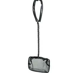 ANIMALLPARADISE - Epuisette filet noir, maille moyenne, 10 cm x 8.5 x 32 cm, aquarium