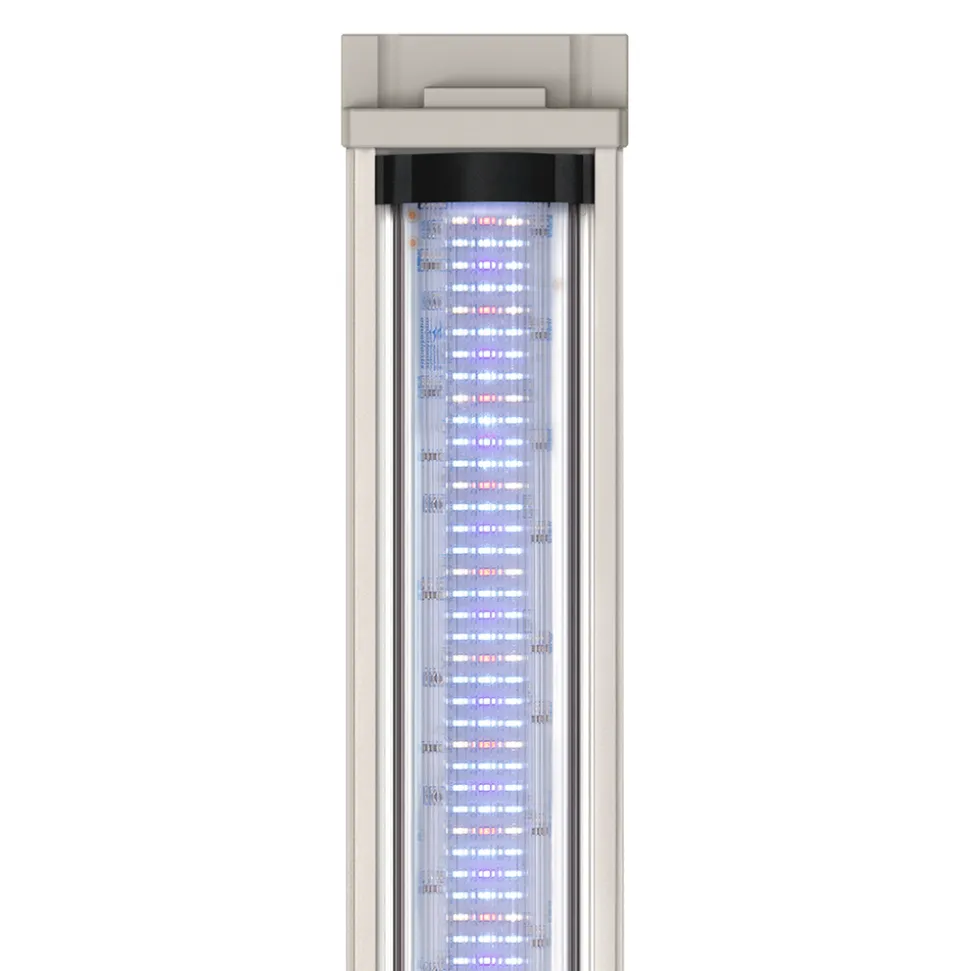 AQUATLANTIS - Aquarium équipé Splendid Led 2.0 Chêne Blanc L.80xP.40xH.56cm - 179L