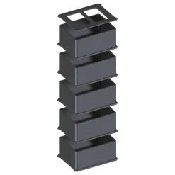 AQUATLANTIS - Kit 5 gobelets modulaires pour Mini Biobox - taille M