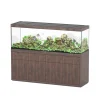 AQUATLANTIS - Meuble avec aquarium Sublime en bois chêne brun - 198,5x58,9x83 cm