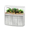 AQUATLANTIS - Meuble avec aquarium Sublime Horizon bois chêne blanc 150,2x53,7x83 cm