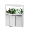 AQUATLANTIS - Meuble avec aquarium Sublime Horizon en bois blanc - 120,4x49x83 cm