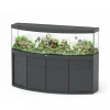 AQUATLANTIS - Meuble avec aquarium Sublime Horizon en bois gris - 200,5x66,6x83 cm