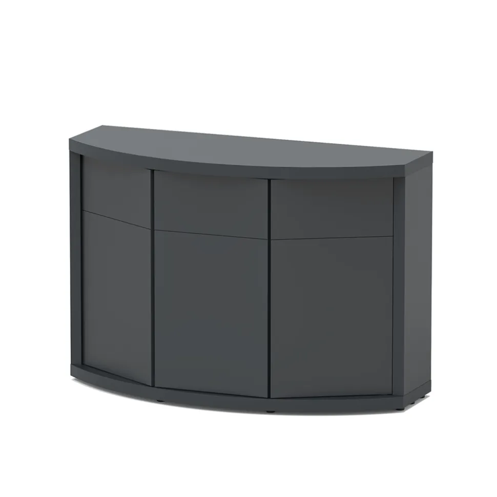 AQUATLANTIS - Meuble d'aquarium 3 portes Sublime Horizon Gris L.120,5xP.49xH.83cm