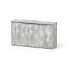 AQUATLANTIS - Meuble pour aquarium Splendid 150 en bois béton - 39,8x149x83 cm