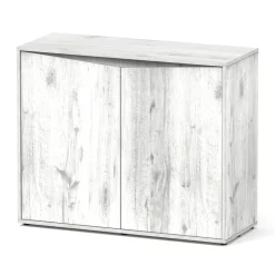 AQUATLANTIS - Meuble pour aquarium Splendid 2 portes Chêne Blanc L.100xP.40xH.83cm