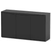 AQUATLANTIS - Meuble pour aquarium Splendid 3 portes Noir L.150xP.40xH.83cm