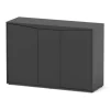 AQUATLANTIS - Meuble pour aquarium Splendid 2 portes Noir L.120xP.40xH.83cm