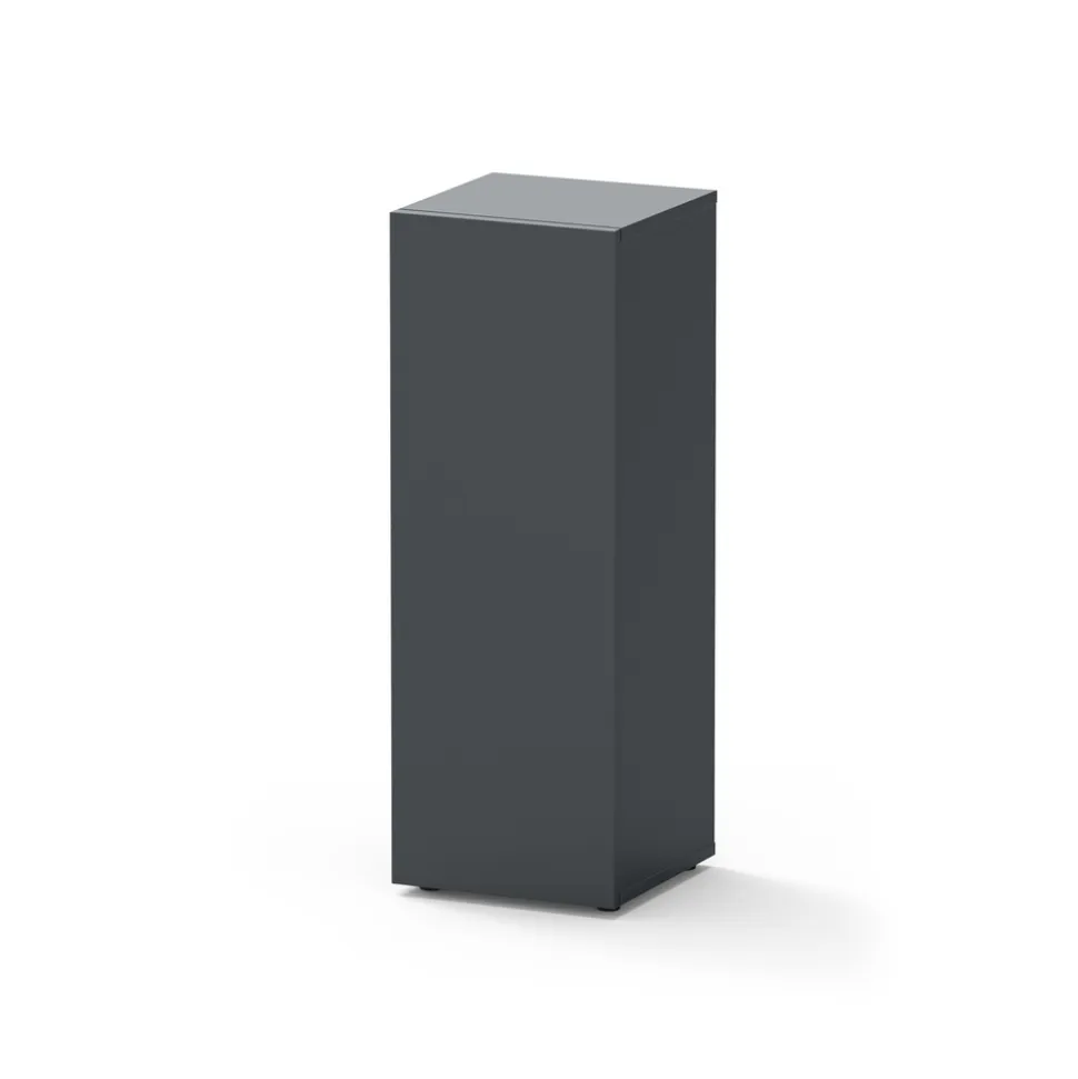 AQUATLANTIS - Meuble pour aquarium Tower 43L gris L.30 x l.30 x H.85 cm