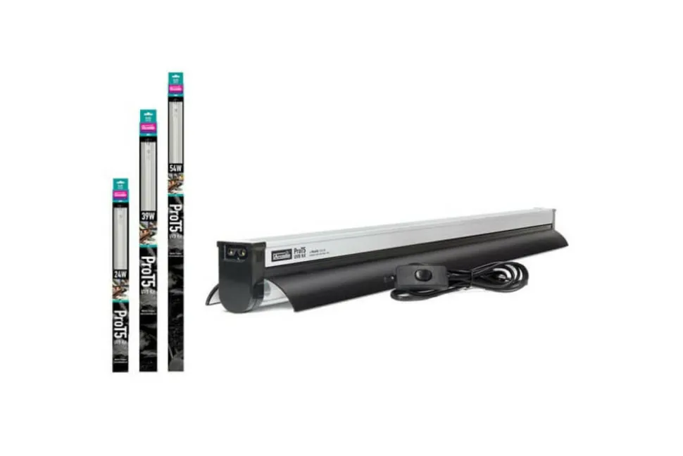 ARCADIA - Kit d'éclairage prot5 uvb 12% 54w 120 cm - rampe et tube t5 pour reptiles (lézards, tortues)